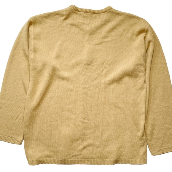 SEAN JOHN Sweater Long Sleeve Crewneck Brown Tan Embroidered Big Tall Mens 3XL - Picture 2 of 7